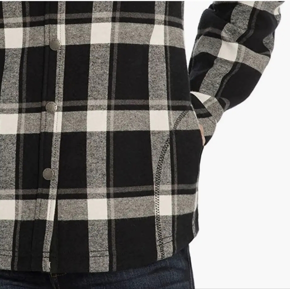 Orvis Fleece-lined Flannel Shirt Jacket, Shacket, Like New, Sz M - Picture 5 of 14